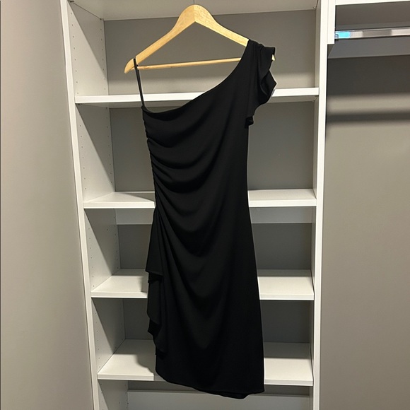 Ruby Rox Dresses & Skirts - Ruby Rox Black One-Shoulder Dress*